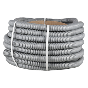 Серый Металлорукав в изоляции без пленки